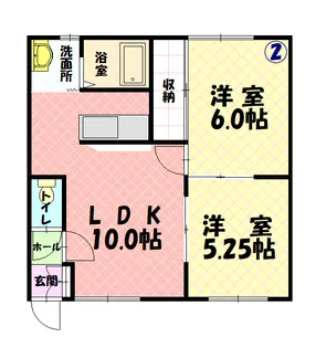 ワンダーハイツ98【203号室】の間取り