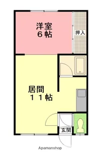 ブルーハウス【1階】の間取り