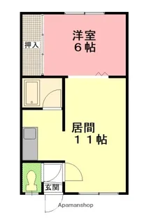 ブルーハウス【1階】の間取り