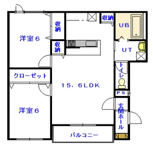 アルグレース豊岡【302号室】の間取り