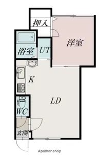 ハンドレッドヴィレッジB【1階】の間取り