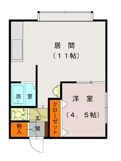 ラルク・アン・シエル【1階】の間取り