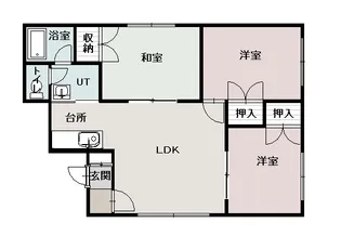 9条西クラブハウス【2階】の間取り