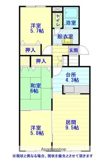 レジデンスすみのい【2階】の間取り