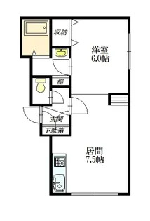 トヨオカアサヒハイツ【105号室】の間取り