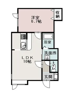 コンドルⅠ【202号室】の間取り