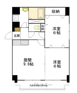 ディアー1条【703号室】の間取り