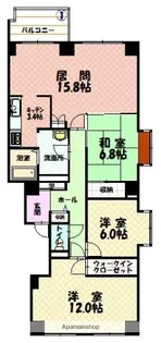 カサ・パラシオン【2階】の間取り