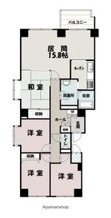 カサ・パラシオン【805号室】の間取り