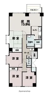 カサ パラシオン【8階】の間取り