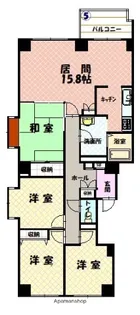 カサ・パラシオン【205号室】の間取り