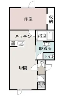 川端トムテA【102号室】の間取り