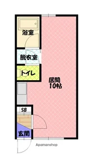 1Rの間取り画像