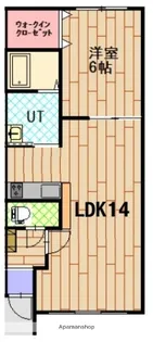 パレット【105号室】の間取り