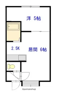ロイヤルタウンE棟【103号室】の間取り