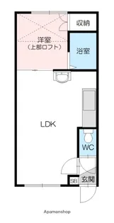 ハンドレッドヴィレッジG【2階】の間取り