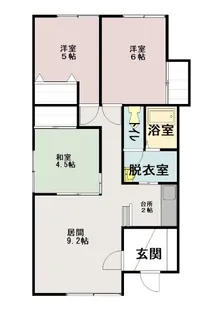 ハイツ絵夢【1階】の間取り