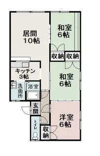 サクセスハイツ【2階】の間取り