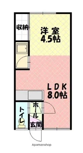 ルミネ東光【106号室】の間取り