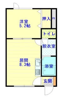 LAMIS WEST【1階】の間取り