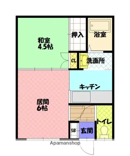 第2サクライコーポ【2階】の間取り