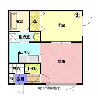 ロワールE【1階】の間取り