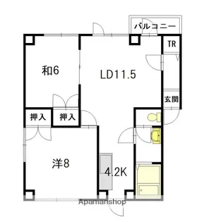 ハイツガーベラ【3階】の間取り