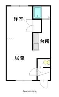 ハイツカワタ【1階】の間取り