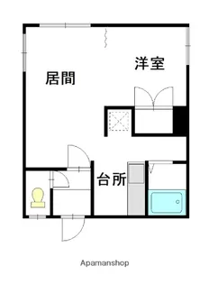 ハイツカワタ【1階】の間取り