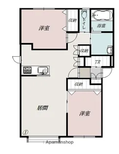 チェリー豊岡【1階】の間取り