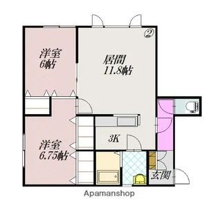 庄子コーポⅡ【2階】の間取り