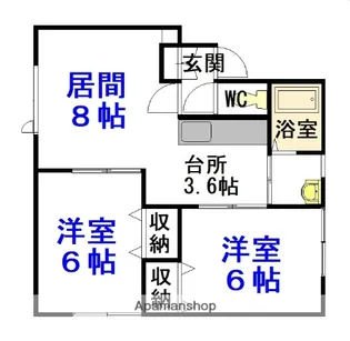 アヴァンティA棟【101号室】の間取り