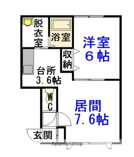 アヴァンティA棟【106号室】の間取り