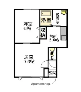 アヴァンティA棟【2階】の間取り
