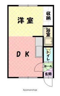 サウス2条ハイツB棟【2階】の間取り
