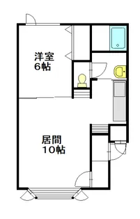 ESTYティアラ【102号室】の間取り