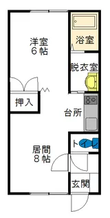 フロムK A【103号室】の間取り