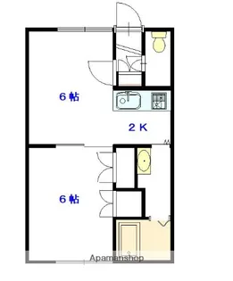 K’SハイツTWO【1階】の間取り