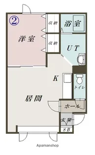 トーワ北門16【102号室】の間取り