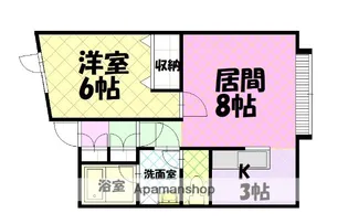 PRESIDENT D【202号室】の間取り
