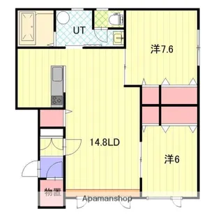 ハイツ源【2階】の間取り