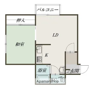 イーグル311【3階】の間取り