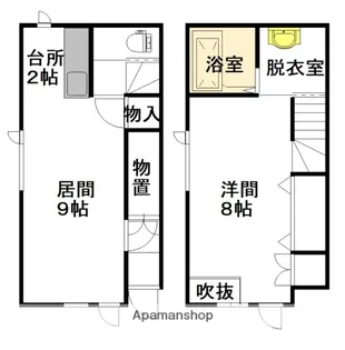 レフィナードB&W【A号室】の間取り
