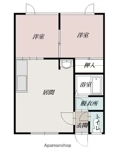 フローラルハイツ【1階】の間取り