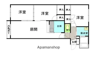 フロンティア大町【107号室】の間取り