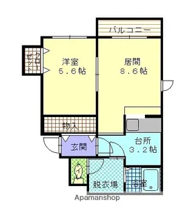 サウスコーポ【2階】の間取り