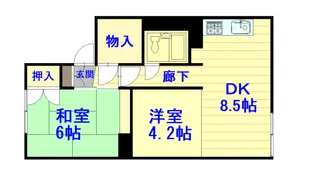 富士スカイハイツ【405号室】の間取り