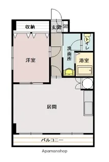 1LDKの間取り画像