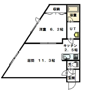 さくらハイツⅡ【203号室】の間取り