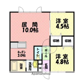 K’Sマンション【2階】の間取り
